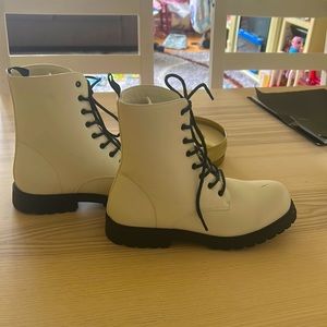 Rue 21  White Combat Boots